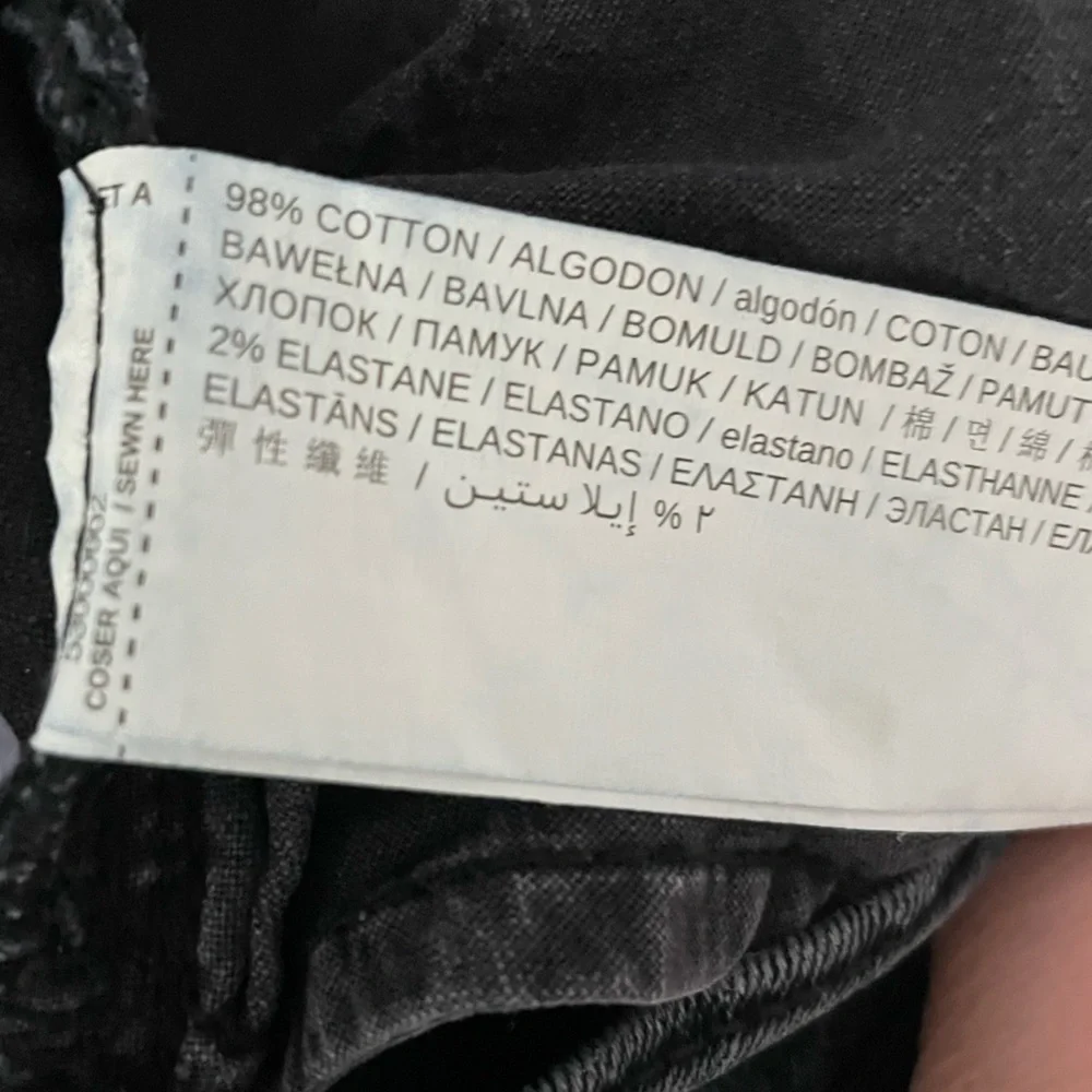 Mango Man Jude Skinny black stretchy jeans in size 30